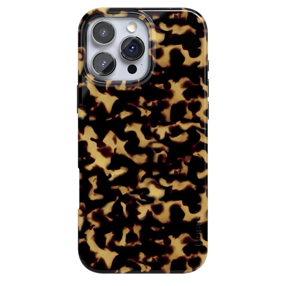 Casely iPhone 16 Pro Max Case - Shell Shocked Tortoise Print MagSafe